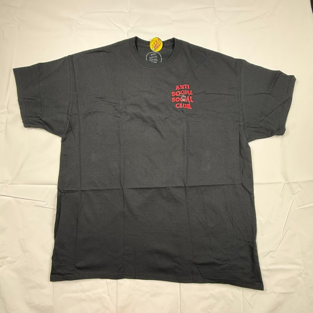 Anti Social Social Club Bitter Tee Black Red Spider Logo Graphic T-Shirt 2XL NEW - Picture 3 of 8